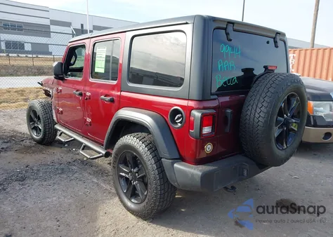 2021 Jeep Wrangler Unlimited Sport Altitude 4X4 из США, поврежденный, VIN 1C4HJXDG9MW677177